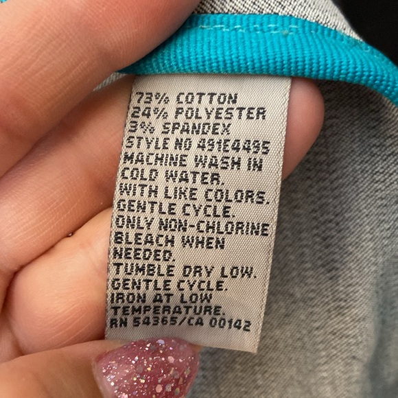 TANJAY Button Front 3/4 Sleeve Denim Jacket - Picture 13 of 13